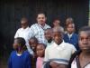 Rev. Jerry with the children in the Home for hte Homeless